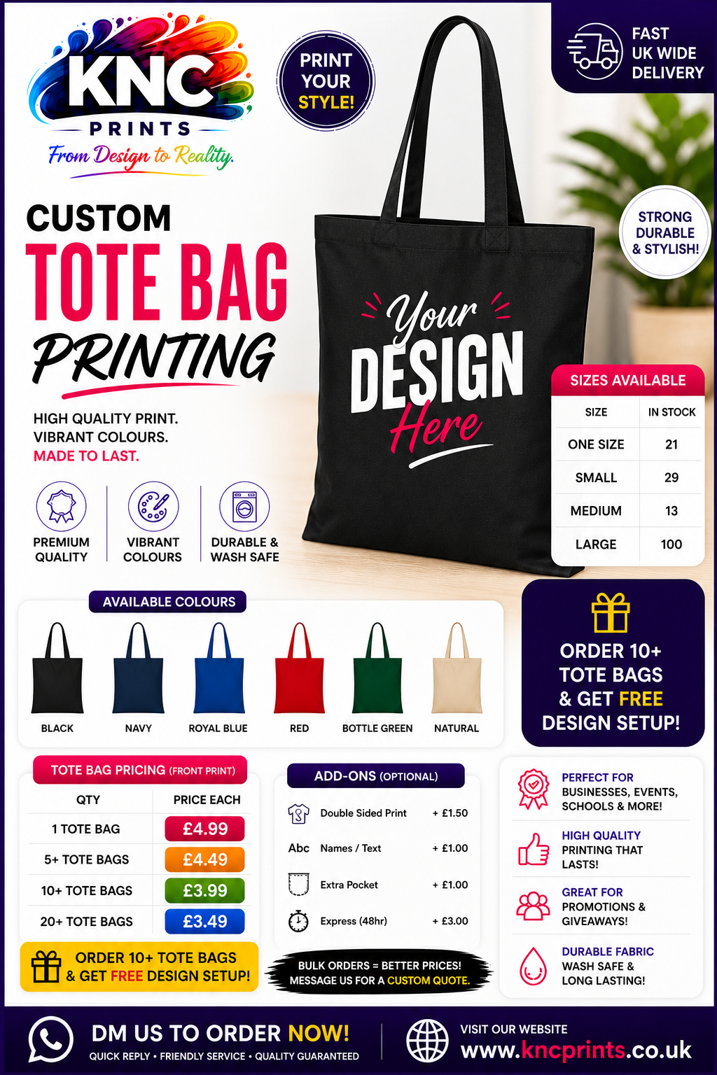 Custom Tote Bag Printing