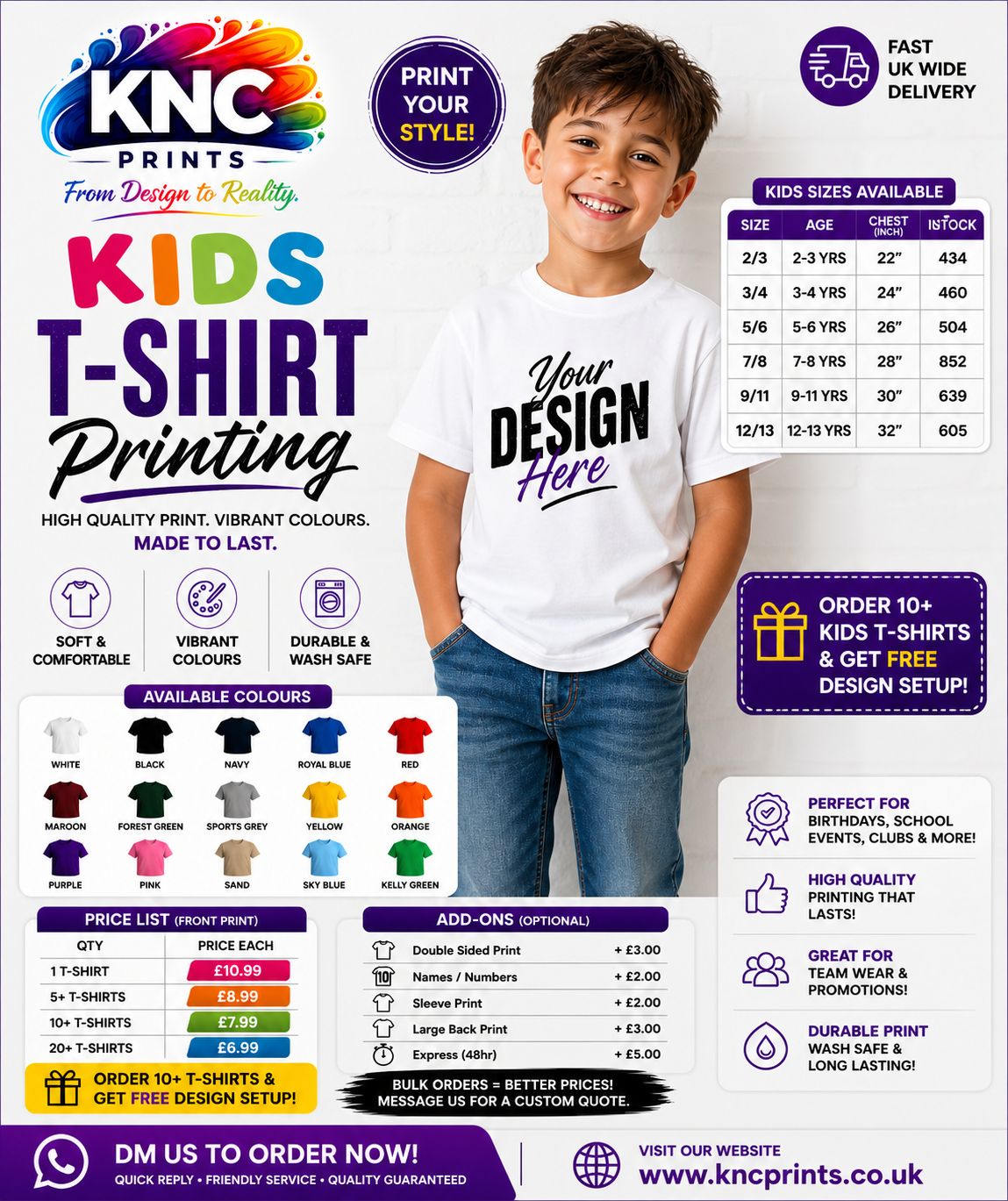 Custom Kids T-Shirt Printing