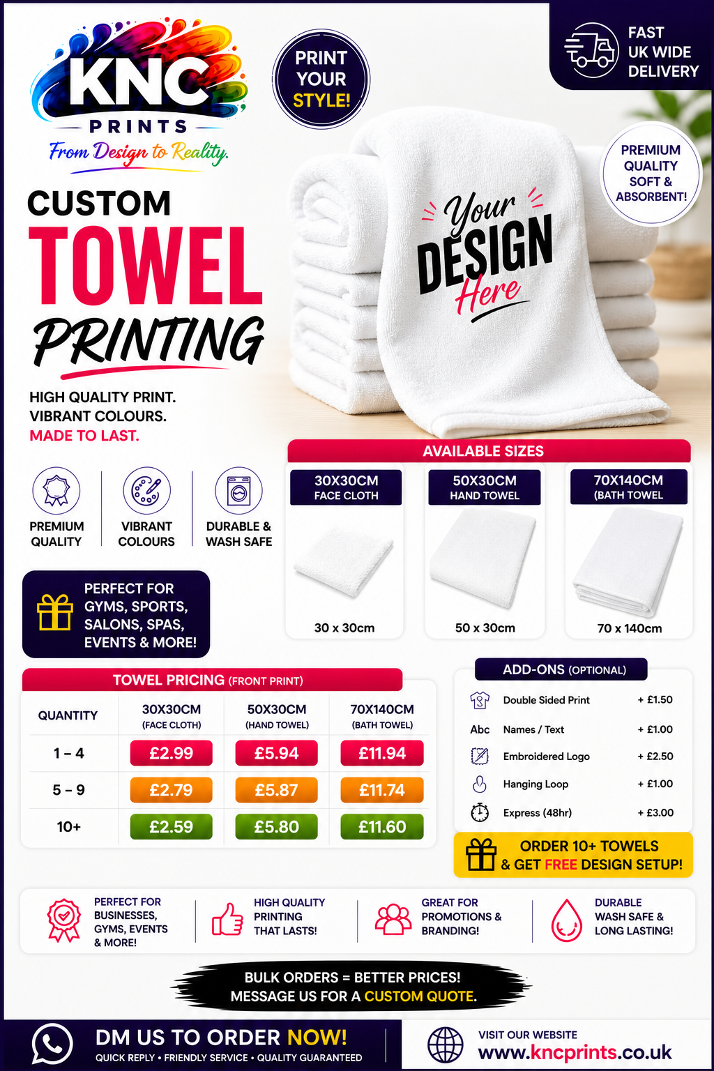 Custom Towel Printing