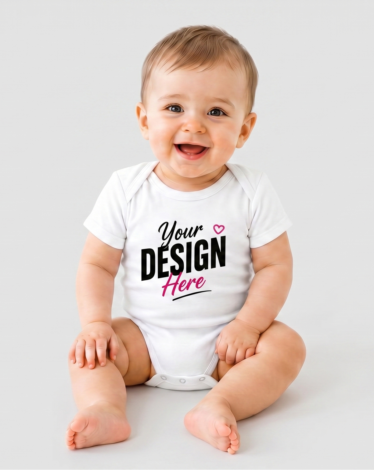 Custom Baby Short Sleeve Body Suit Printing